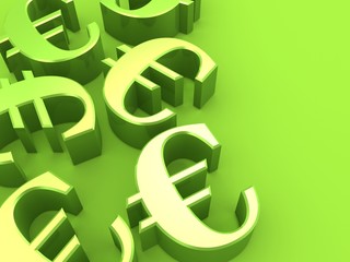 grüne eurozeichen