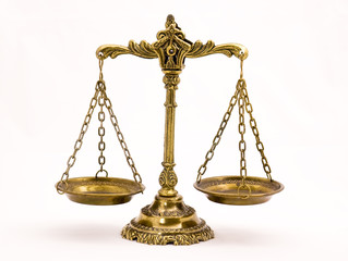 A photo of the scales of justice with a balance theme overlay - 9624189