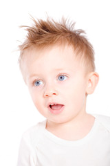 Portrait of 2 years old baby boy.