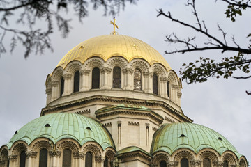 Aleksander Nevski - the biggest cathedral in Bulgaria - obrazy, fototapety, plakaty
