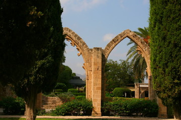 Fototapeta na wymiar Bellapais Abbey - Cyprus