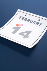 Valentine's Day, calendar date February 14 for background