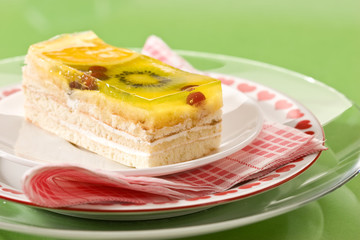 sweet series: macro picture of summer pudding