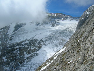 Le glacier d'ossoue depuis le Petit Vignemale