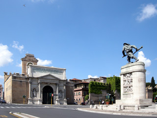 Fototapeta na wymiar Porta Pia w Romie