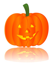 Halloween Pumpkin with reflection
