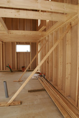 construction d'une maison en bois