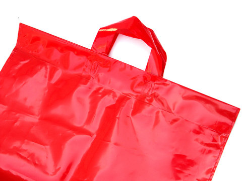 sac plastique rouge