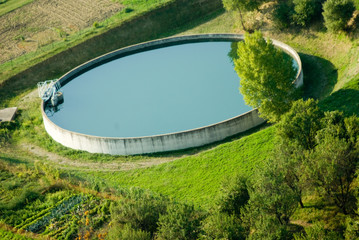 Bassin de filtration d'eau