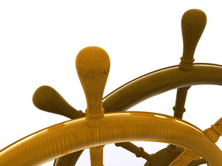 rudders leadership. 3D © sad