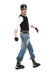 Handsome sexy man on white isolated background