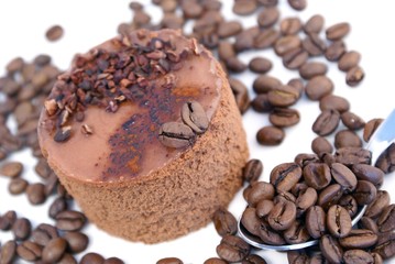 mousse chocolat et café