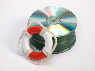Rettungsring und CDs