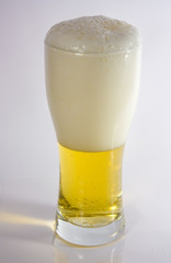 A glass of beer