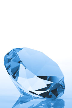 Blue Diamond with copy space