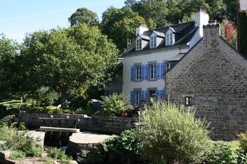 Maison bretonne à Pont-Aven (Finistère, Bretagne)