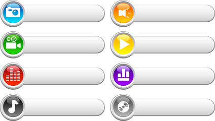 Obraz premium Glossy buttons.