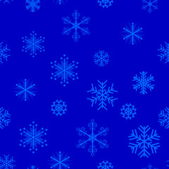 Obraz premium Beautiful snowflakes background.