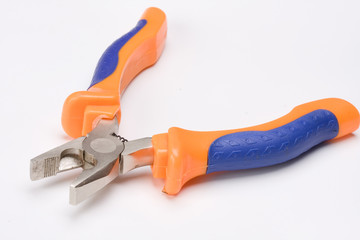 Tools on white background