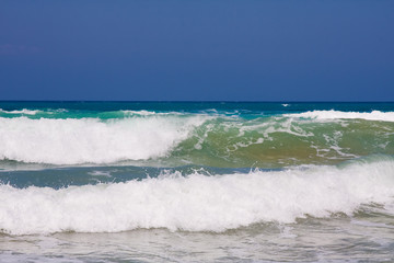 beautiful exotic beach in Mediterranean