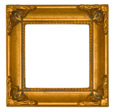 Bright Gold Antique Frame