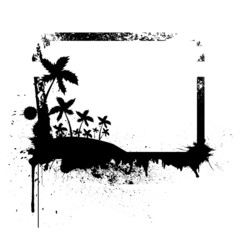 natural grunge frame vector