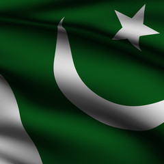 Rendered Pakistani Square Flag