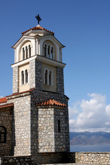 Fototapeta na wymiar Kościół św Naum na jeziora Ohrid w Macedonii