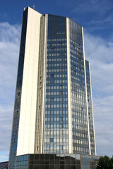 Naklejka premium Skyscraper in Prague, Czech Republic. Modern architecture.