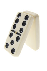 Two Dominoes on Isolated White Background