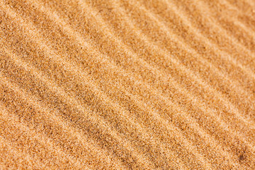 Fototapeta na wymiar Ripple wzorców napowietrzane przez wiatr na piasku plaży