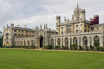 Fototapeta na wymiar The New Court St John College na Uniwersytecie Cambridge
