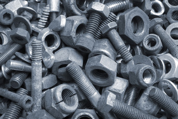 A large variety of nuts and bolts