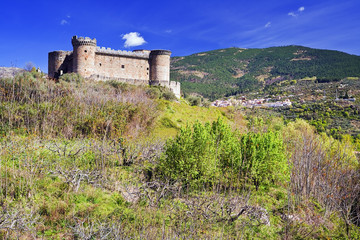Fototapeta na wymiar Castillo de los Duques de Alburquerque.