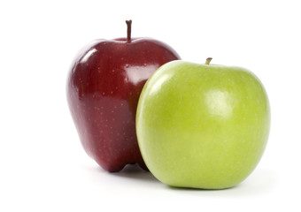 Two Apples Isolated on White