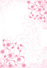Obraz na płótnie Canvas floral rose grunge