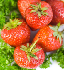 Strawberries background for your design