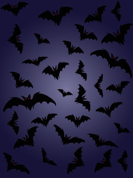 halloween backgrounds. bats silhouette