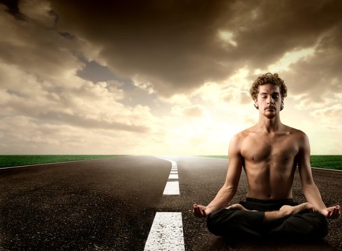 yoga on the street