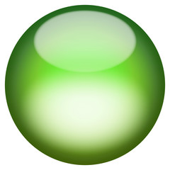 A 3d sphere isolated over white for buttons or icons