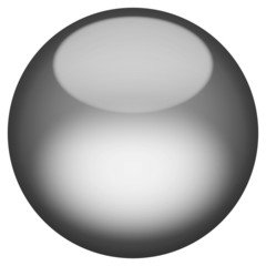 A 3D sphere isolated over white for buttons or icons