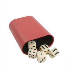 Gaming Dice isolated over white background