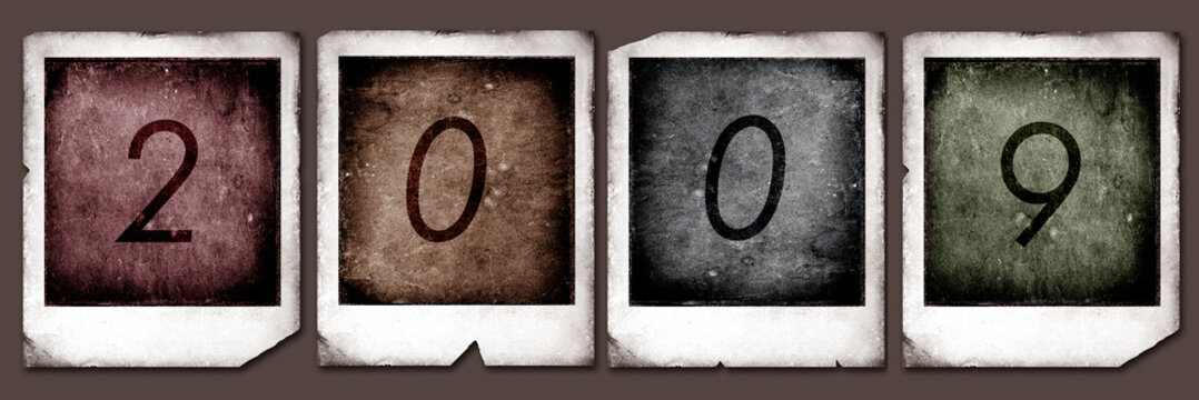 Old Polaroids film with 2009