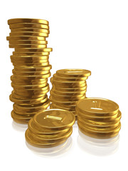 Golden coins