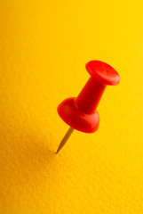 drawing-pin, red