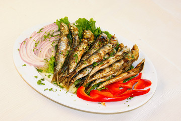Fried sardines