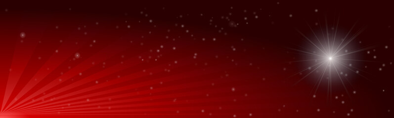 vector series - red and romantic abstract christmas banner