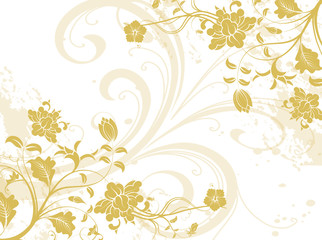 arabesque floral kaki