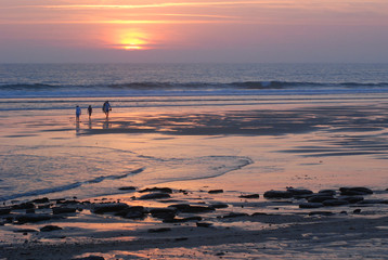 Naklejka premium coucher de soleil