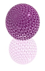 purple glass ball